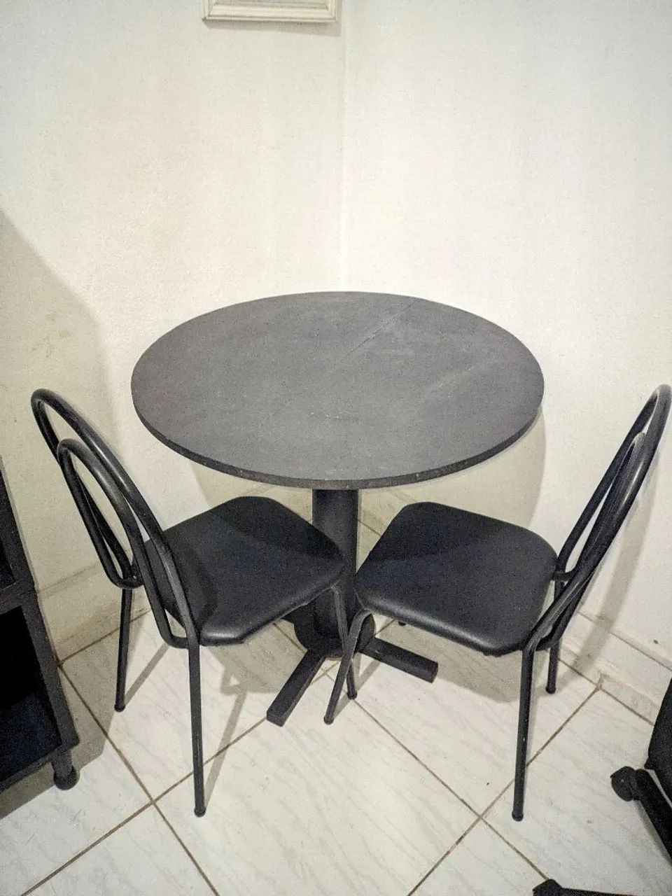 Mesa tampo de madeira 
