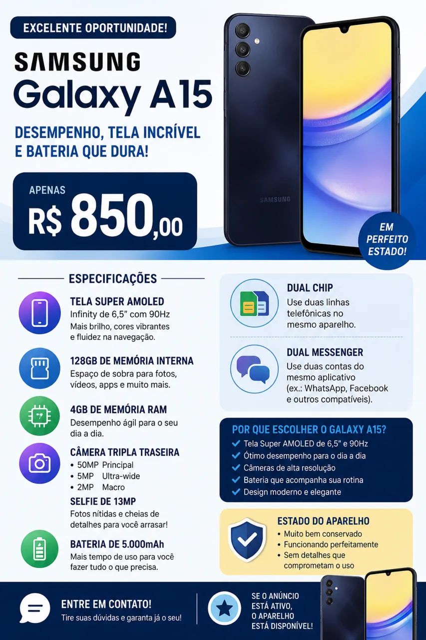 Samsung Galaxy A15 - Foto 2