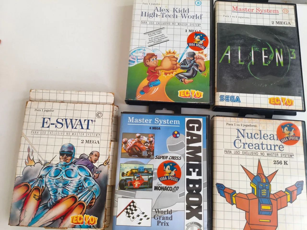 Lote de games para Master System
