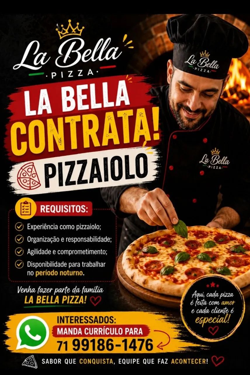Vaga para pizzaoloa(pozzaola)