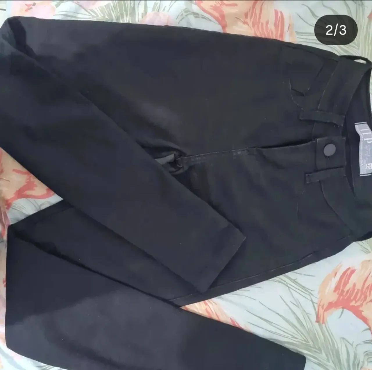 Calça Preta Com Lycra 36 - Foto 2