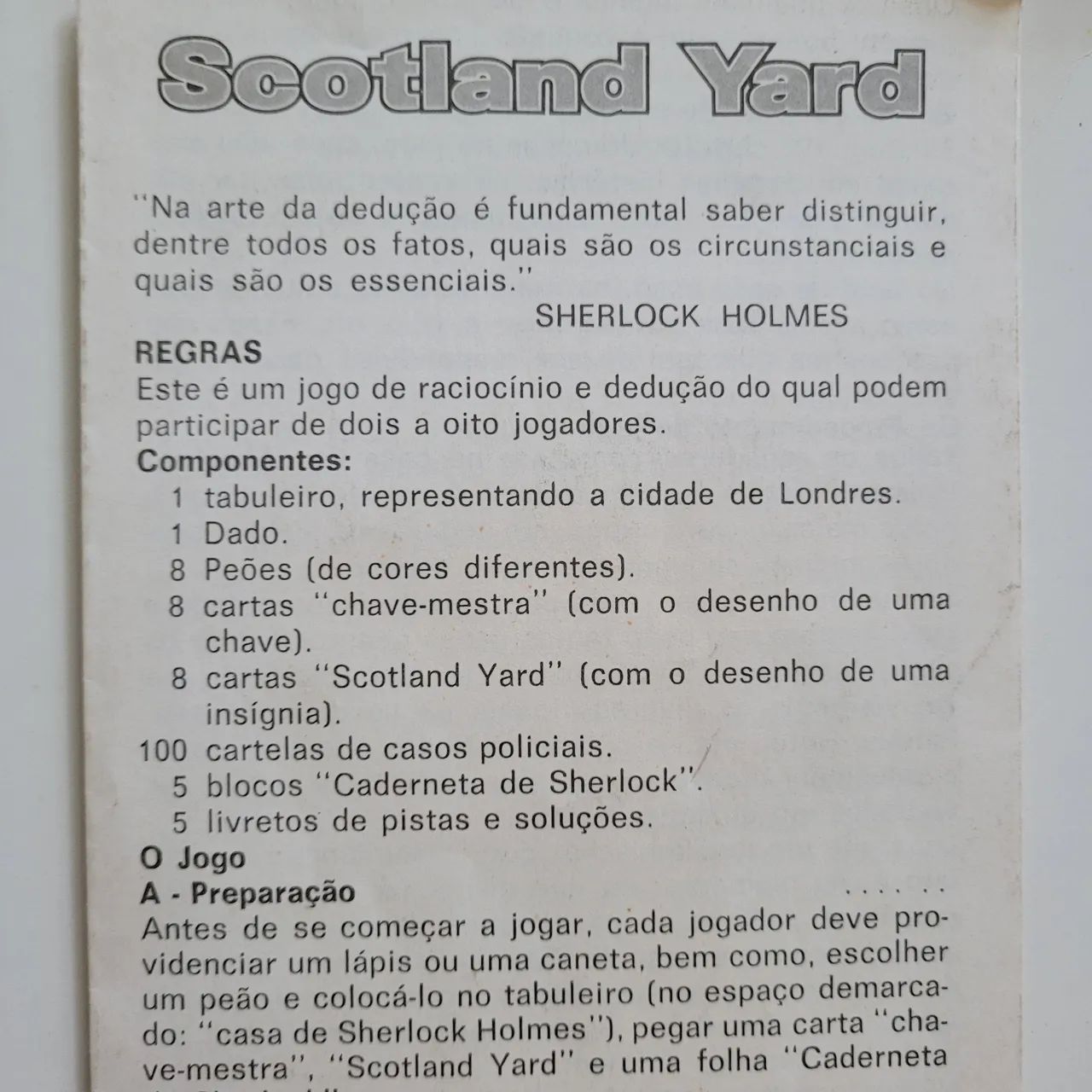 Jogo de tabuleiro Scotland Yard - Grow - 1987 - Foto 4