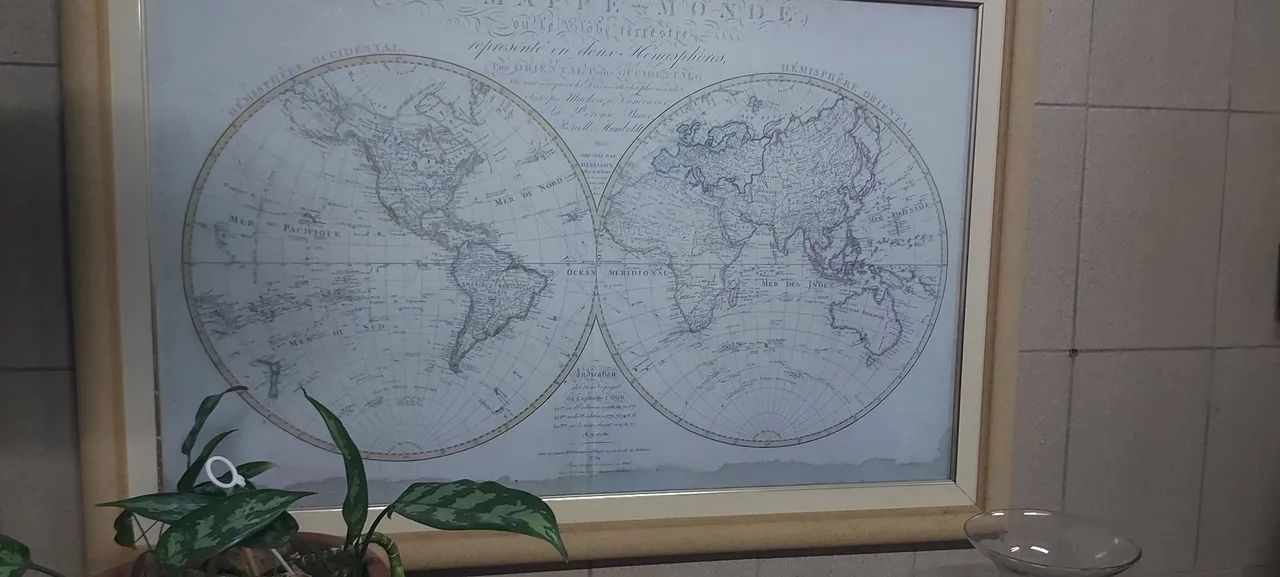 Quadro Lá Mappe Monde - Foto 2