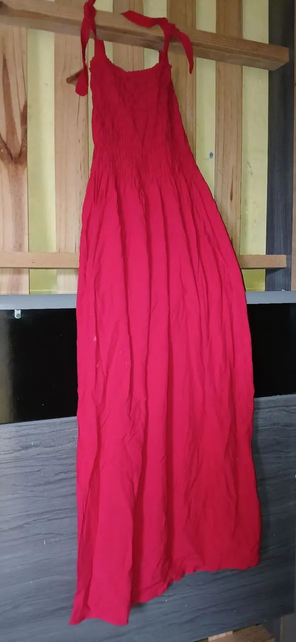 Vestido longo vermelho - Foto 4