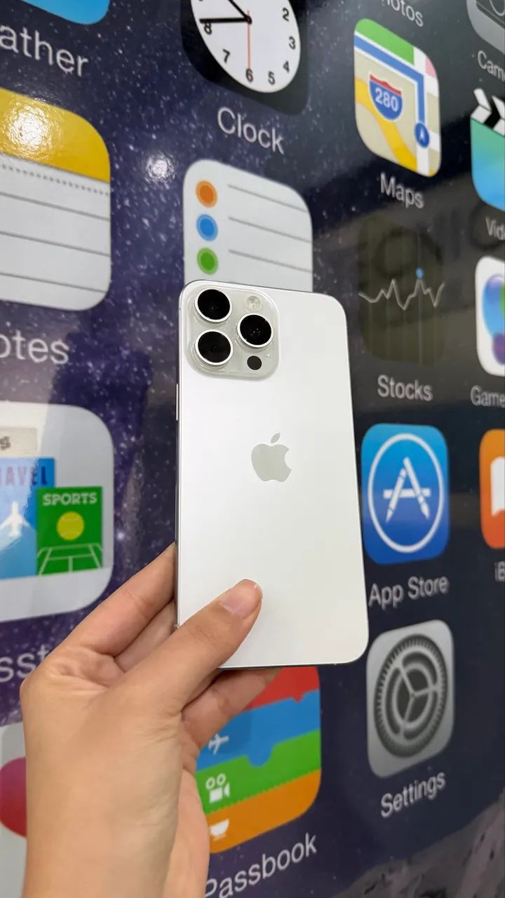 15 PRO MAX BRANCO 256 GB  DISPONÍVEL 