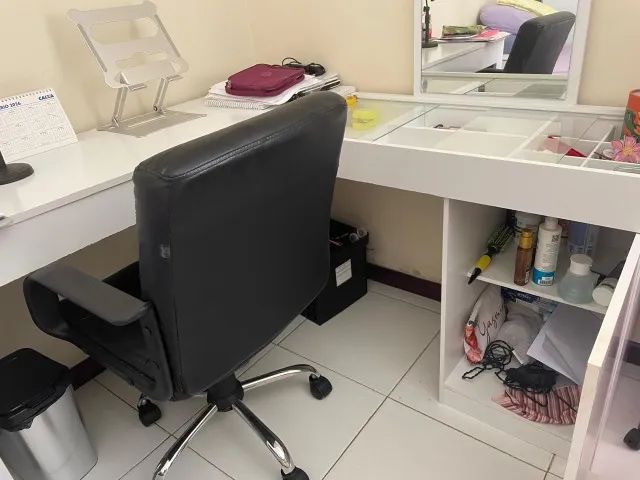 Escrivaninha , mesa escritorio com penteadeira - Foto 4