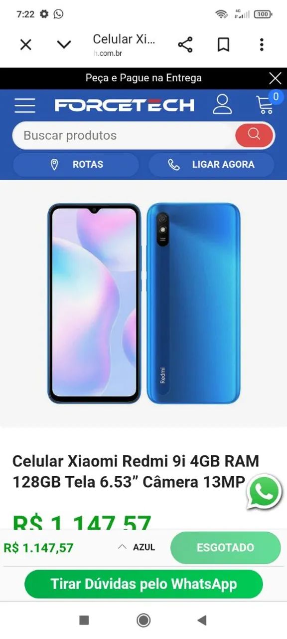 Vendo celular em perfeito estado sem nenhum quebrado 
