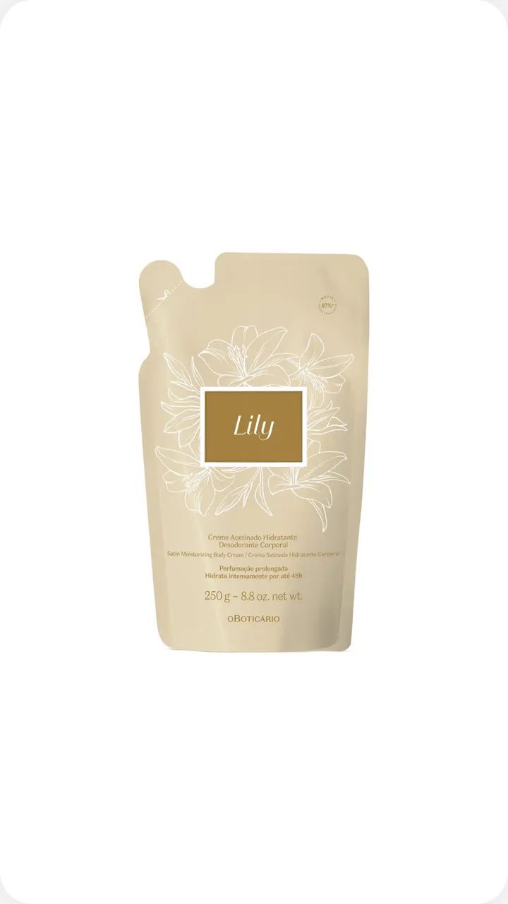 Refil Lily creme acetinado 250g - Foto 3