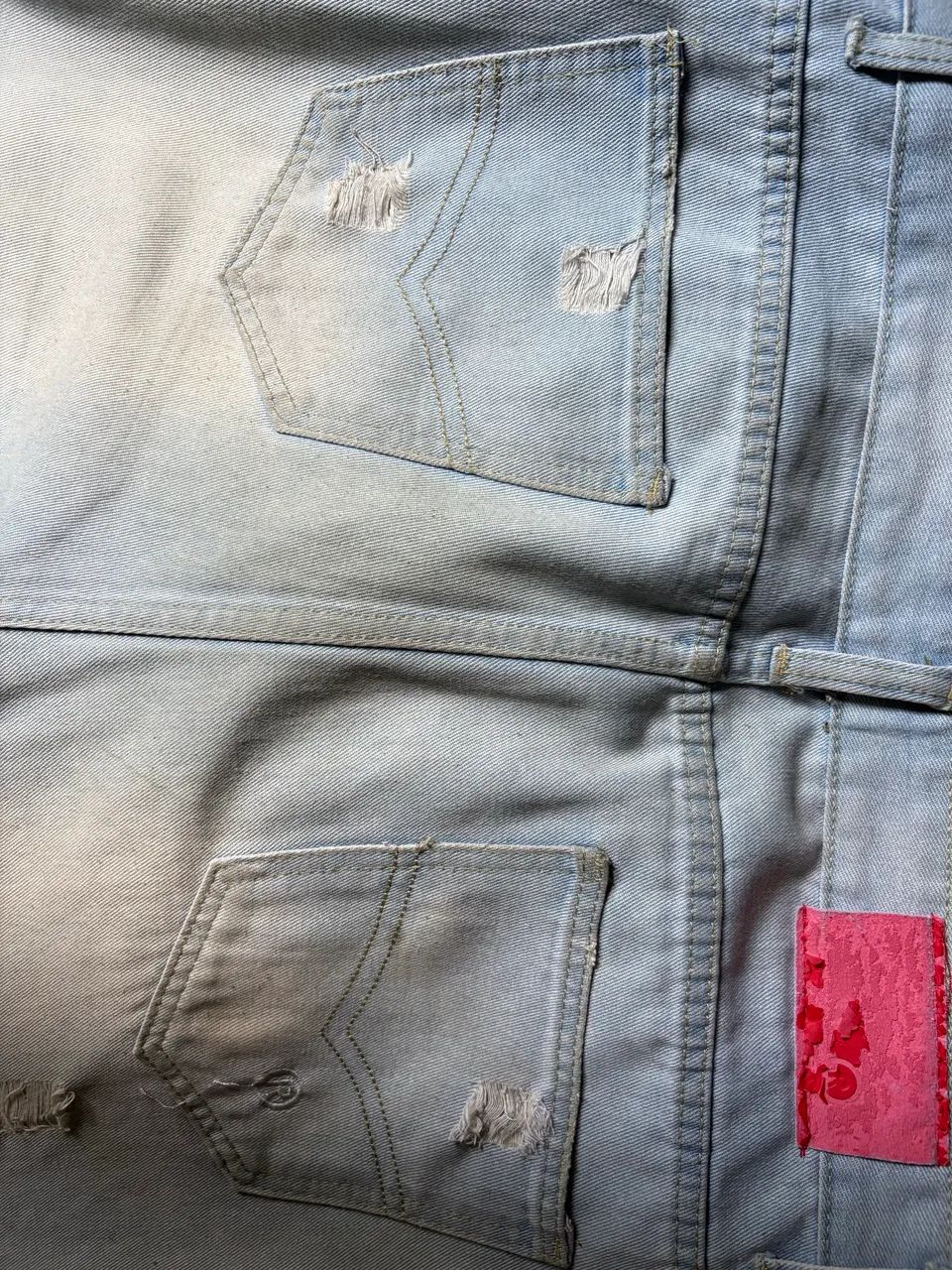 dirty wide leg jeans - Foto 4