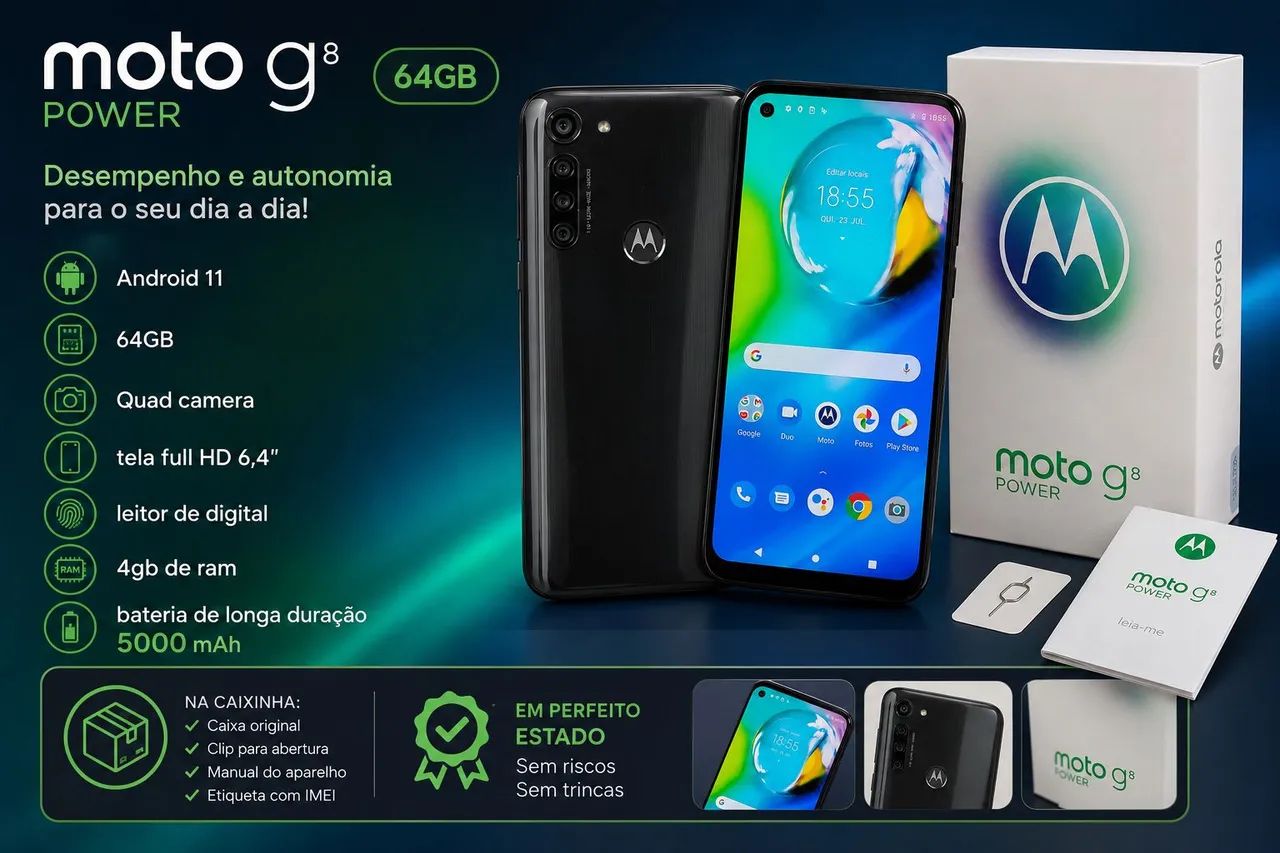 Motorola Moto G8 Power 64gb | Android 11 - Foto 2