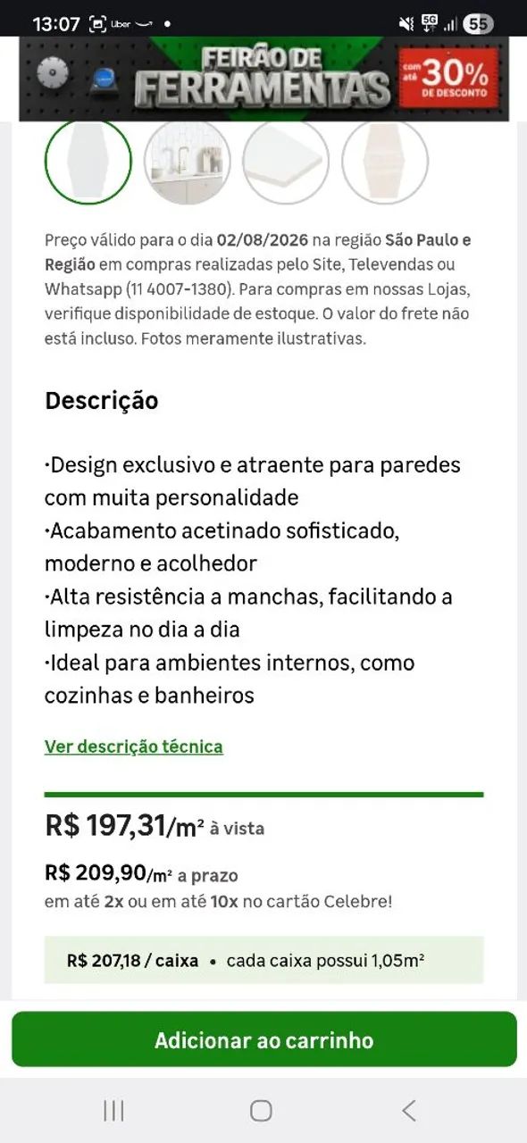 3 pacotes de revestimento de parede interno monocolor acetinado Gabriella - Foto 5