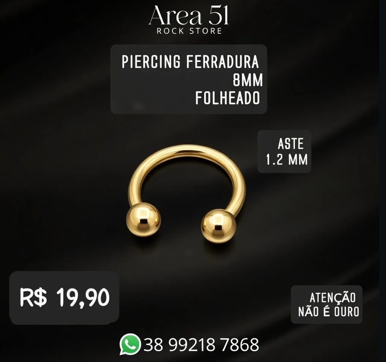 Piercing Ferradura - Foto 5