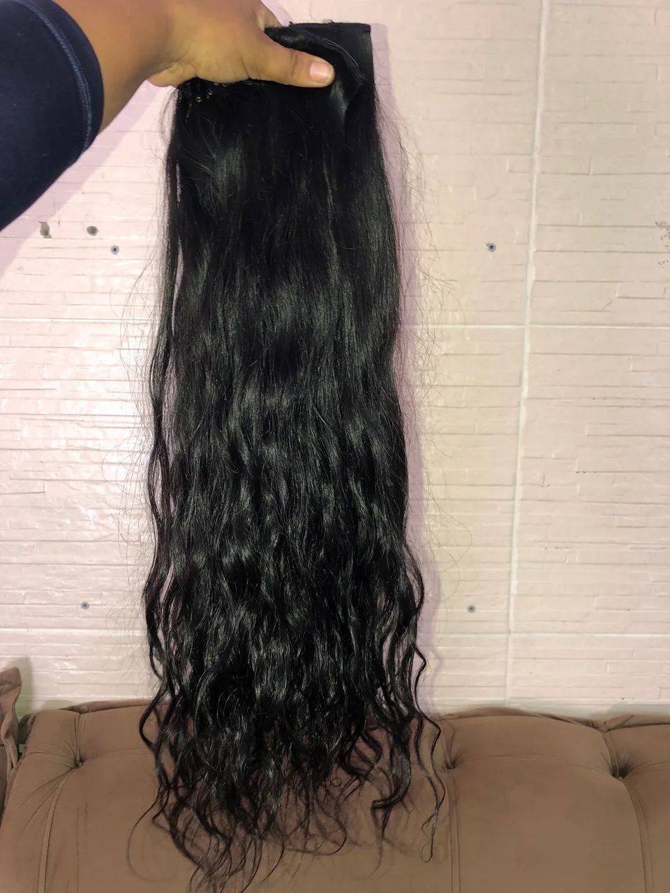 Cabelo humano 65 cm 200g  - Foto 3