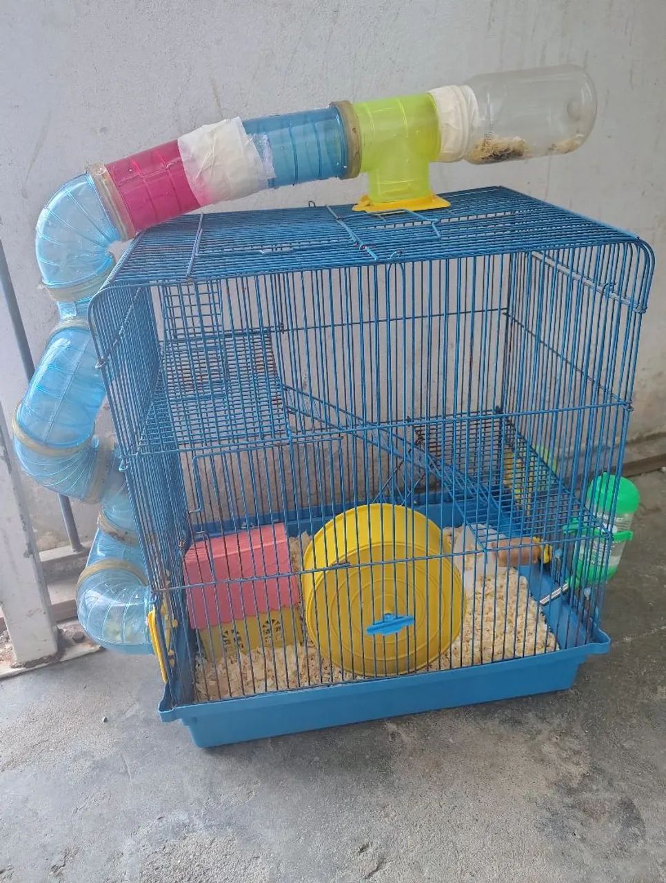 Gaiola + 2 Hamster Anão Russo - Foto 2