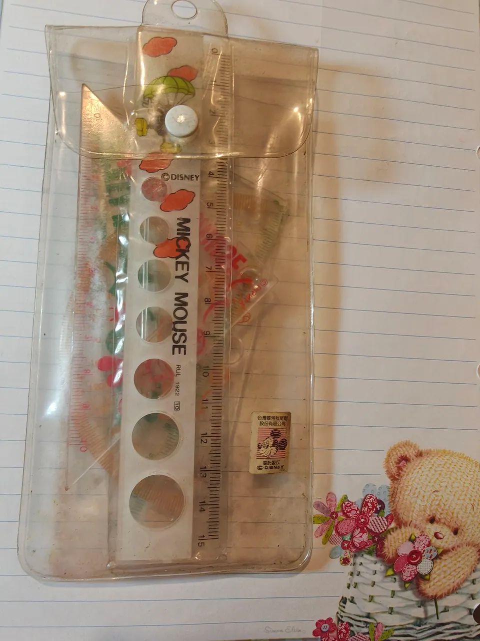 Conjunto réguas vintage Mickey, década de 80 - Foto 2