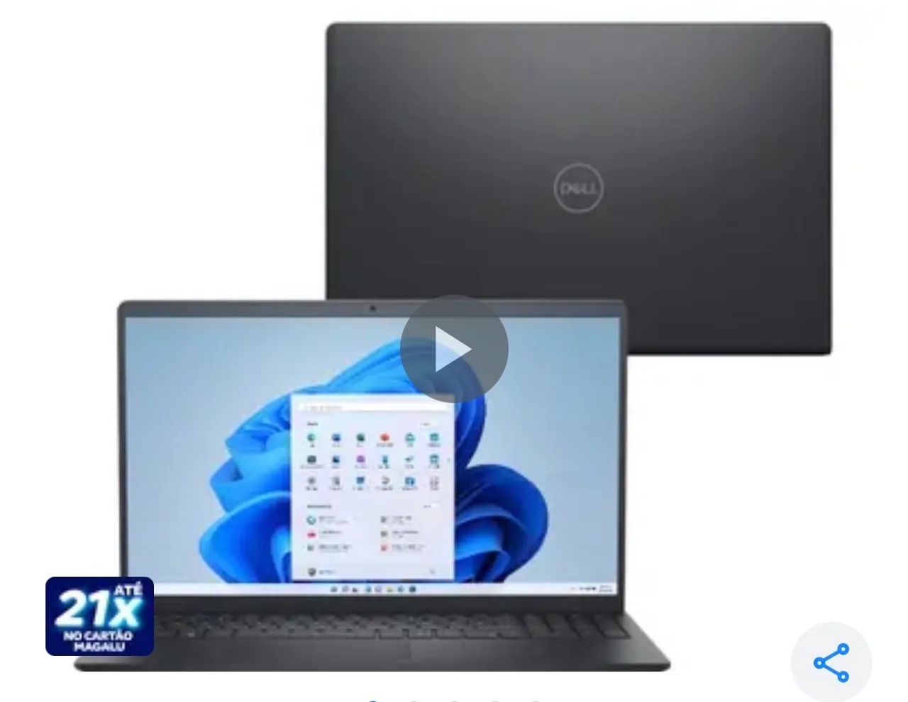 Notebook Dell Intel Core i5 16GB RAM 1T SSD 15.6" Full HD 