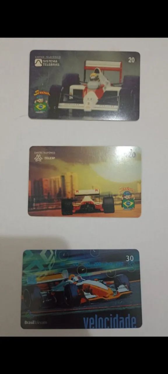 Cartão de telefone pra coleção 
