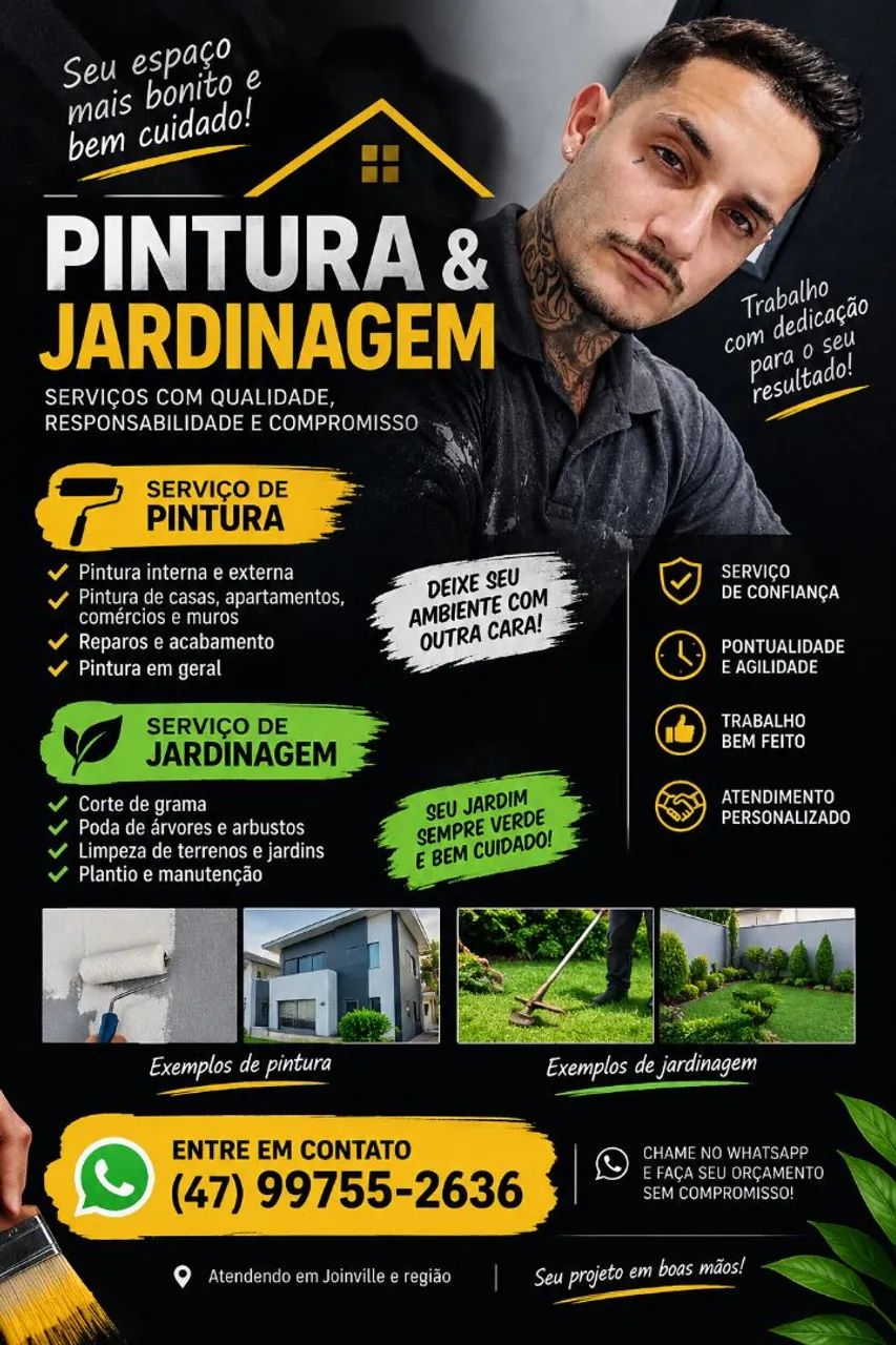 Reparos pinturas e jardinagem 