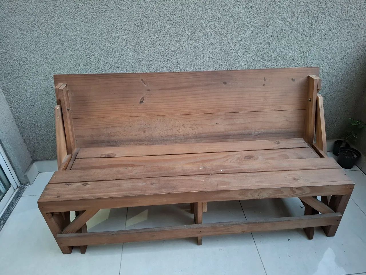 Mesa que vira banco  - Foto 2