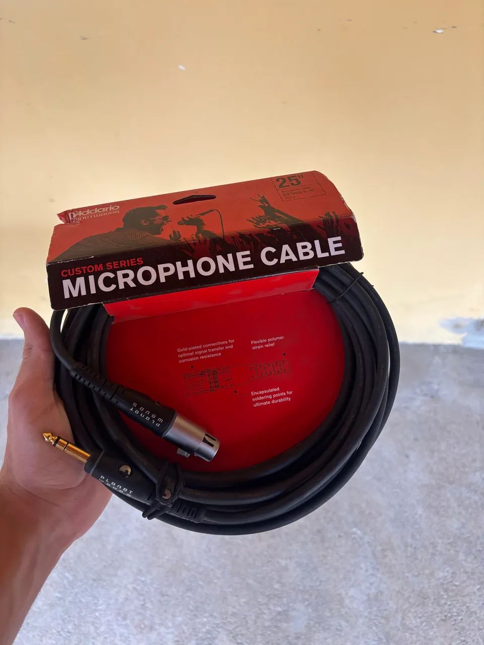 CABO PARA MICROFONE DADDARIO 7,62M - Foto 2
