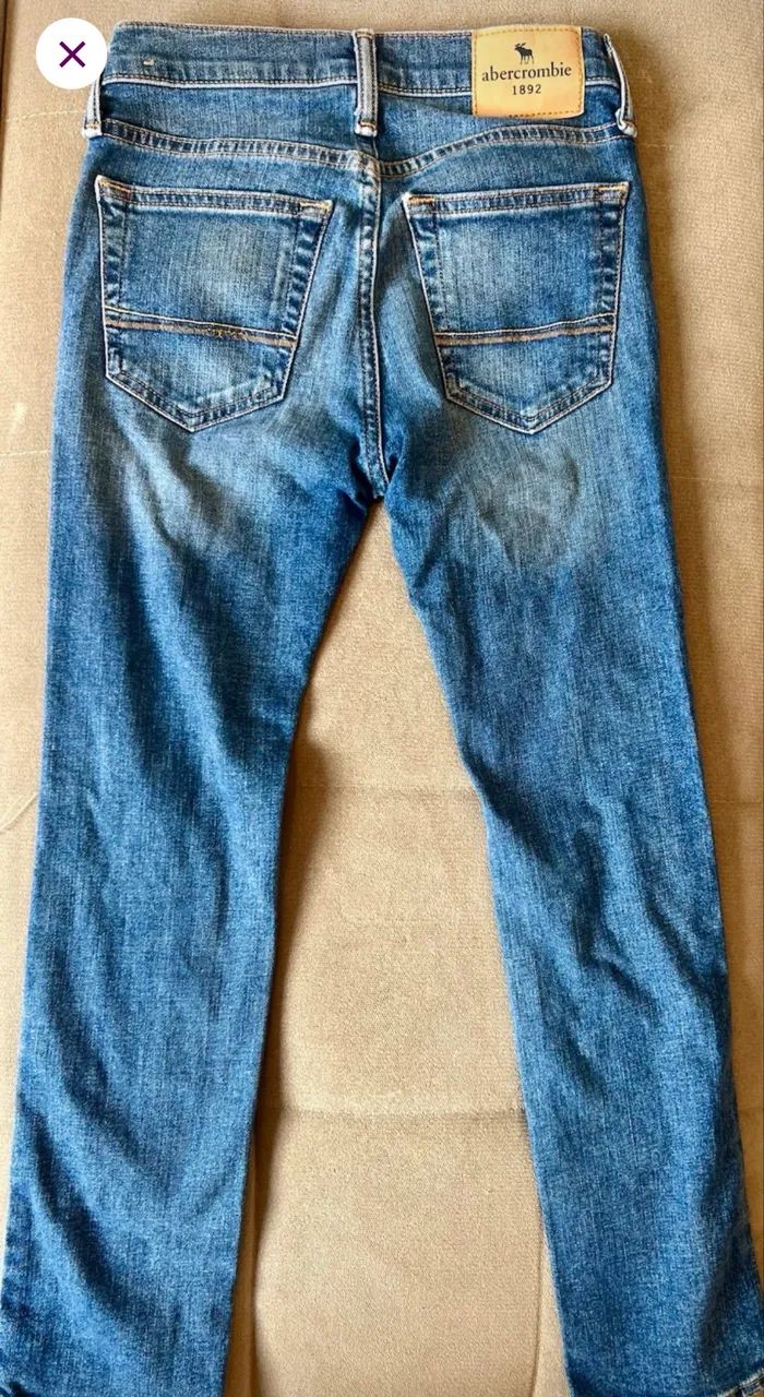 Calça jeans infantil Abercrombie TAM 10 - Foto 2