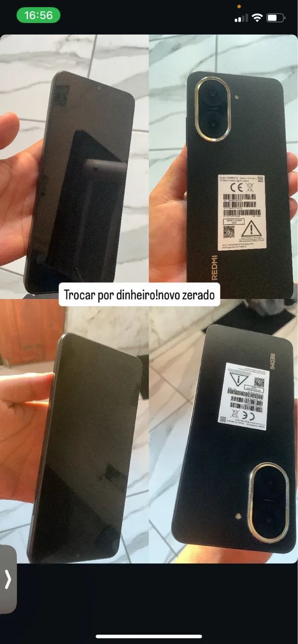 Celular pra vender Redmi A5 novo sem marcas de uso nunca usado 