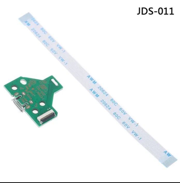 Placa micro USB +cabo flexível para controles Ps4 - Foto 4