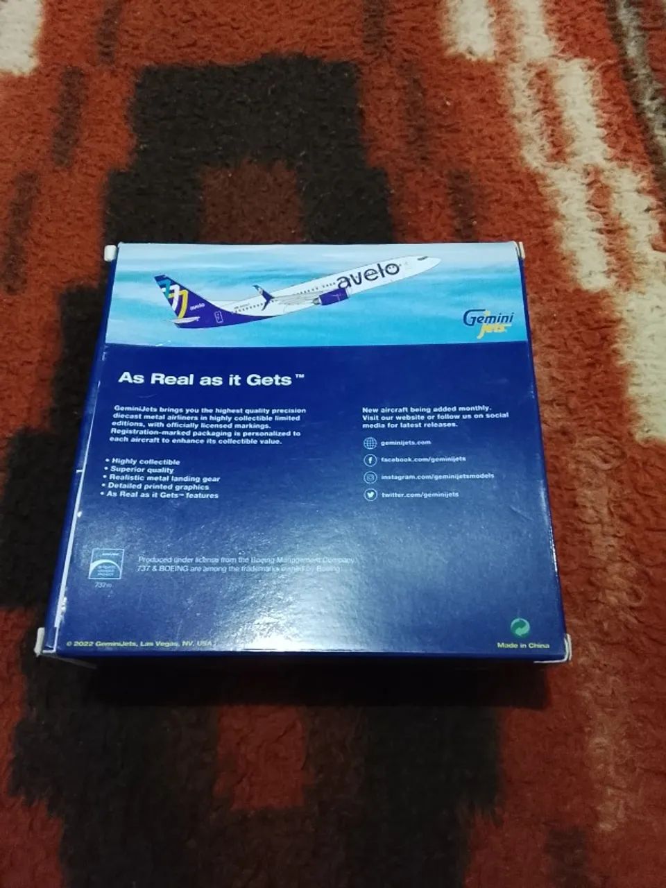 Miniatura De Avião Gemini Jets Avelo Boeing 737 800 - Foto 3