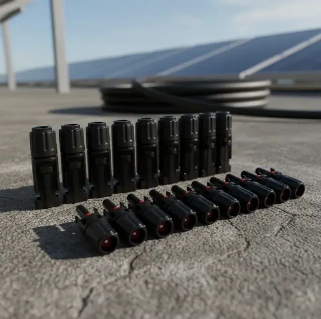 Conector Mc4 Para Painel Solar Fotovoltaico (30 Pares)