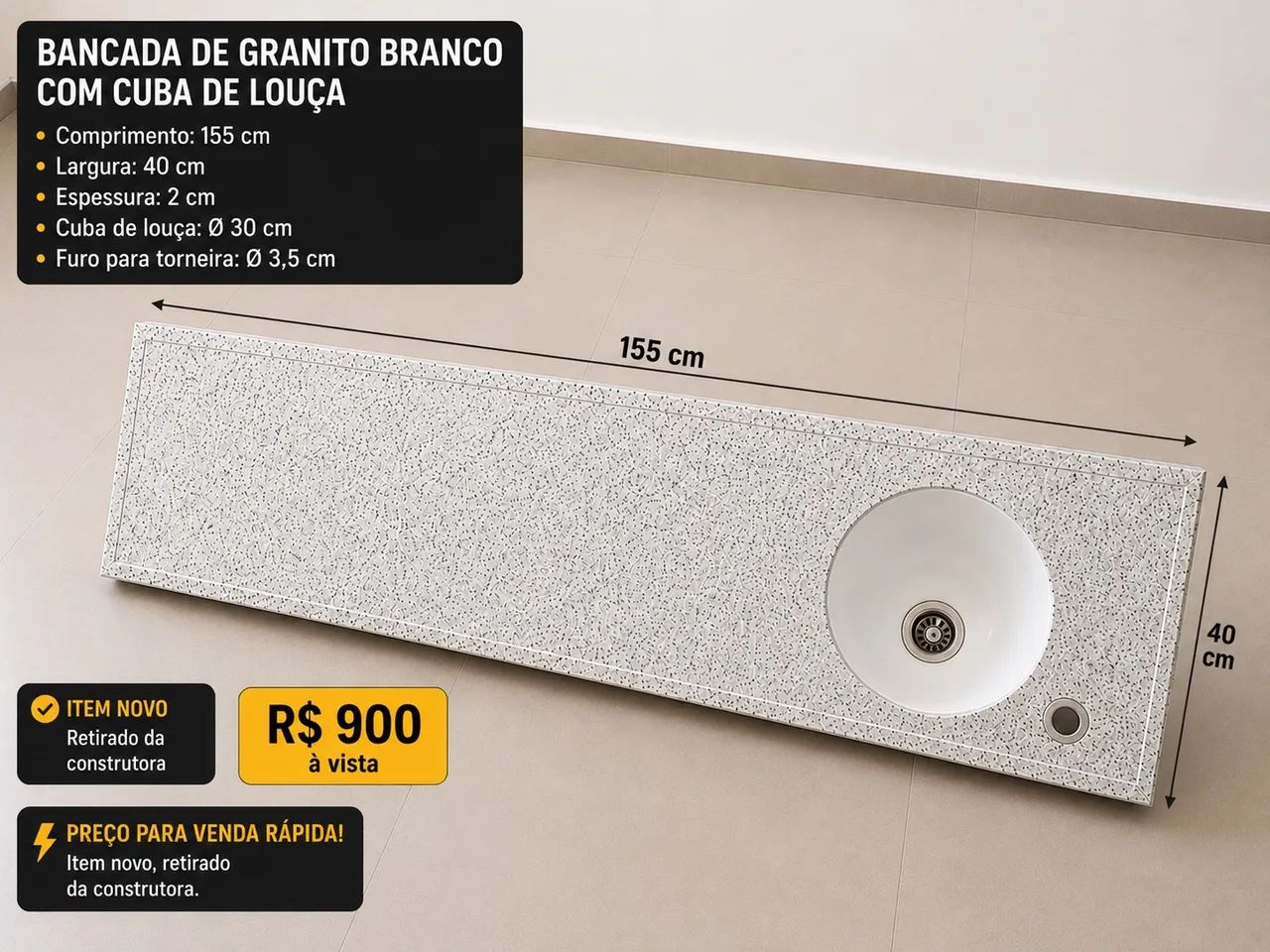 Bancada granito nova