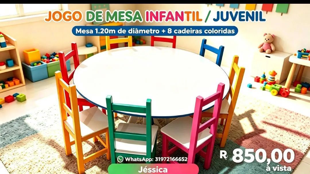 Jogo de mesa infantil 