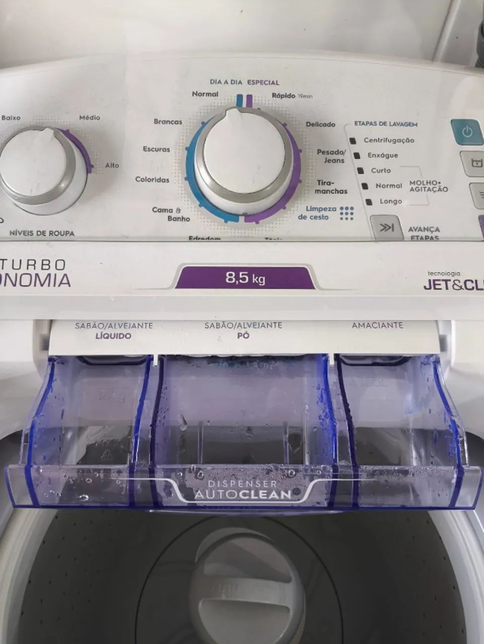Lava roupas - Electrolux (Turbo economia) 8,5 Kg - Semi Nova - Foto 4