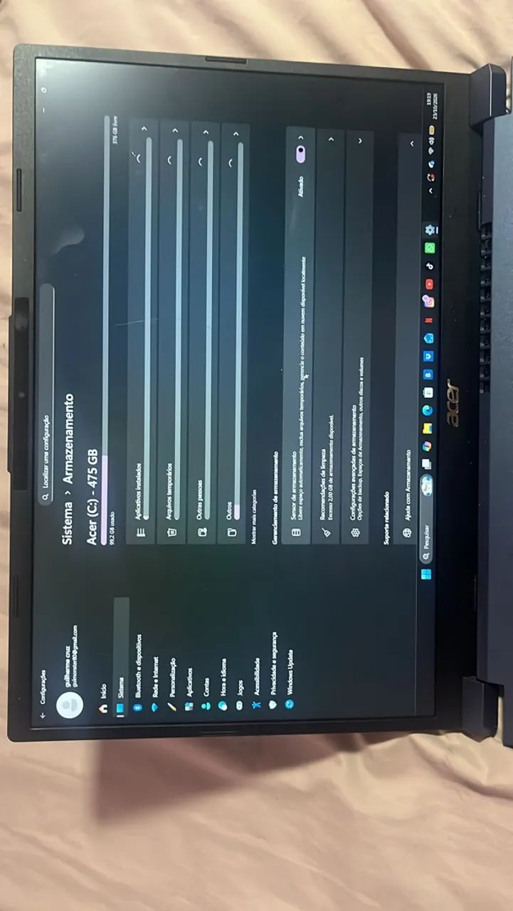 Notebook acer 