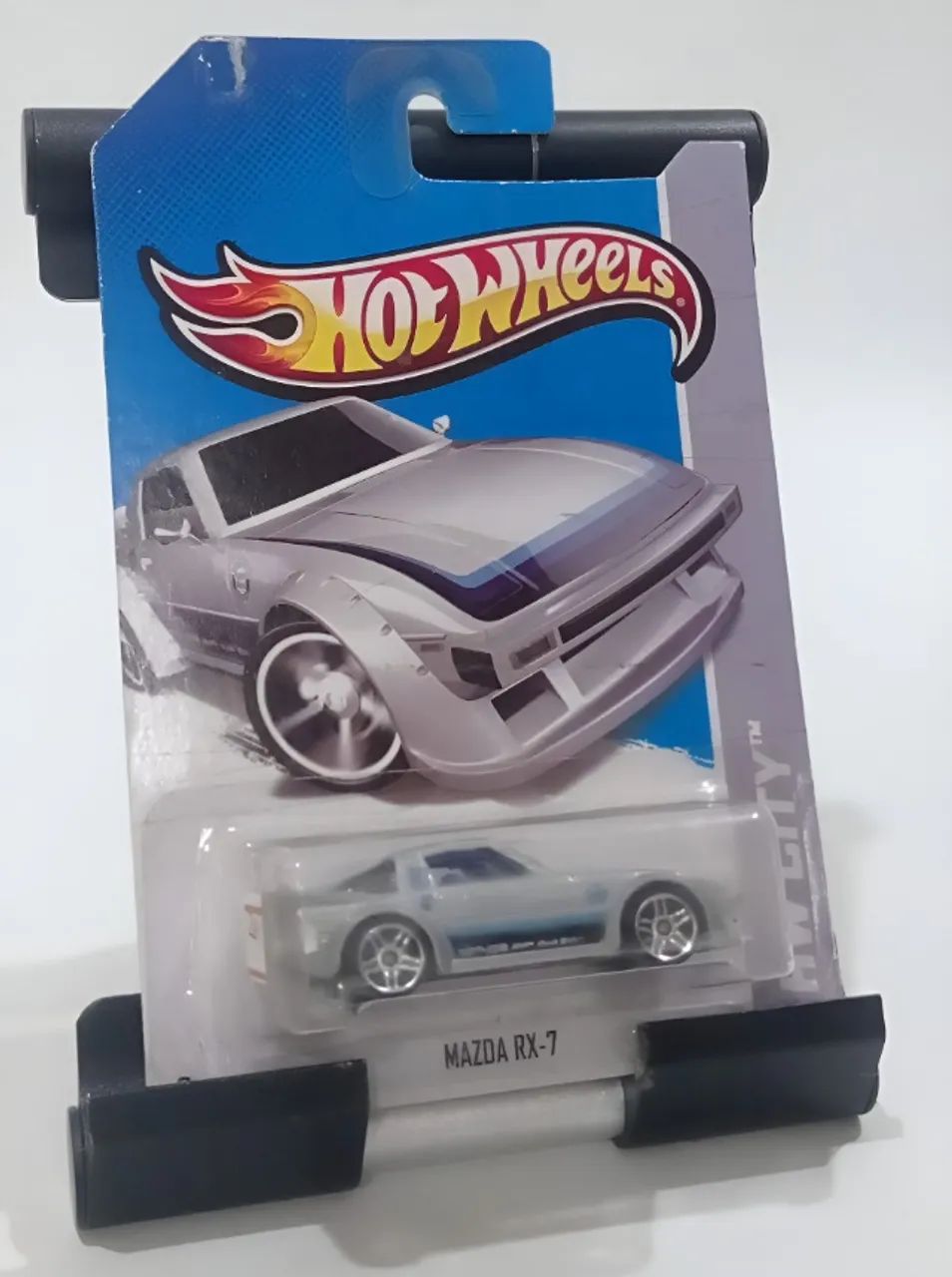 Miniatura Mazda Rx-7 2013 Hot Wheels 1/64 Cinza