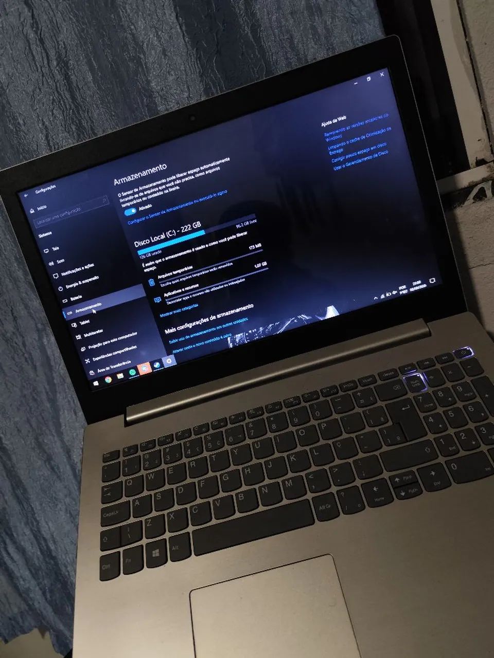 Notebook Lenovo i5 8ª ger e 256 ssd - Foto 4