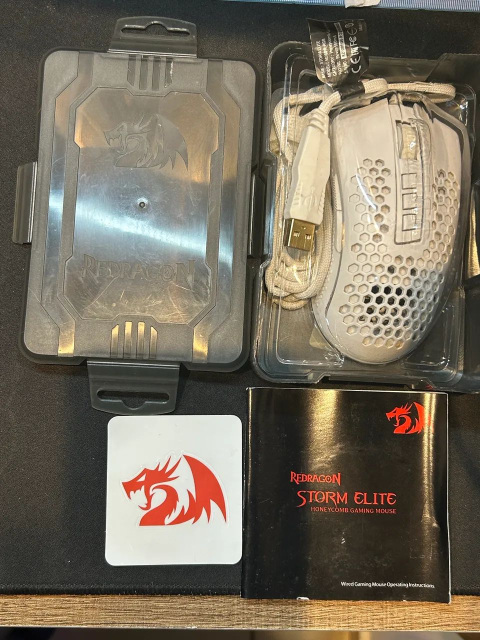 Mouse Redragon Storm Elite Branco  - Foto 4