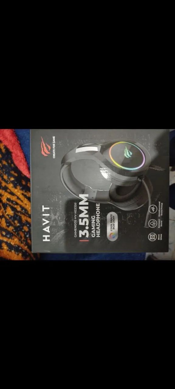Fone gamer Havit RGB