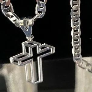 Pulseira e cordão de prata