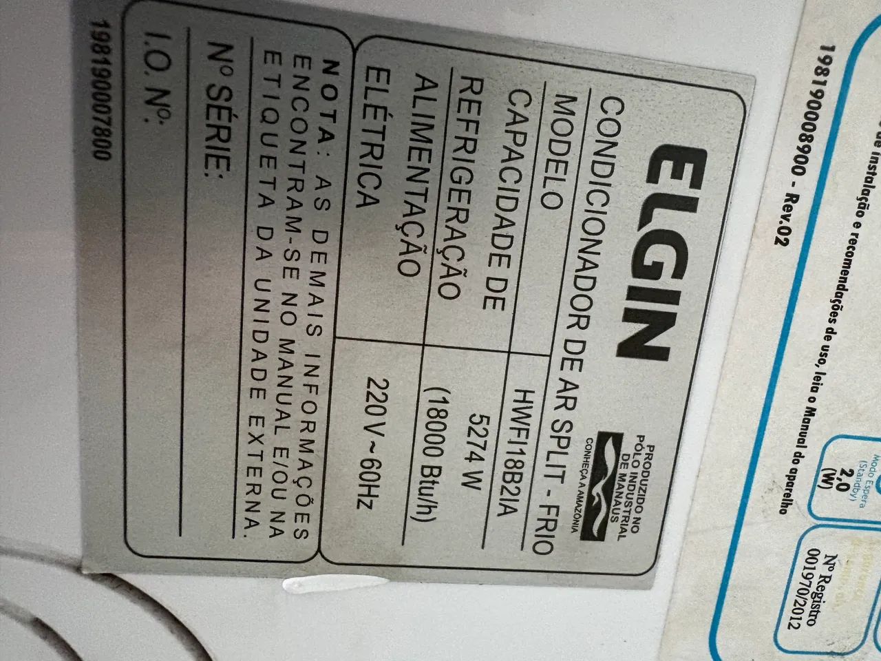 Ar condicionado Elgin 18 mil bitus - Foto 2