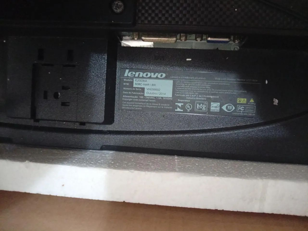 Monitor Lenovo ThinkVision E2003bA - usado em bom estado - Foto 2