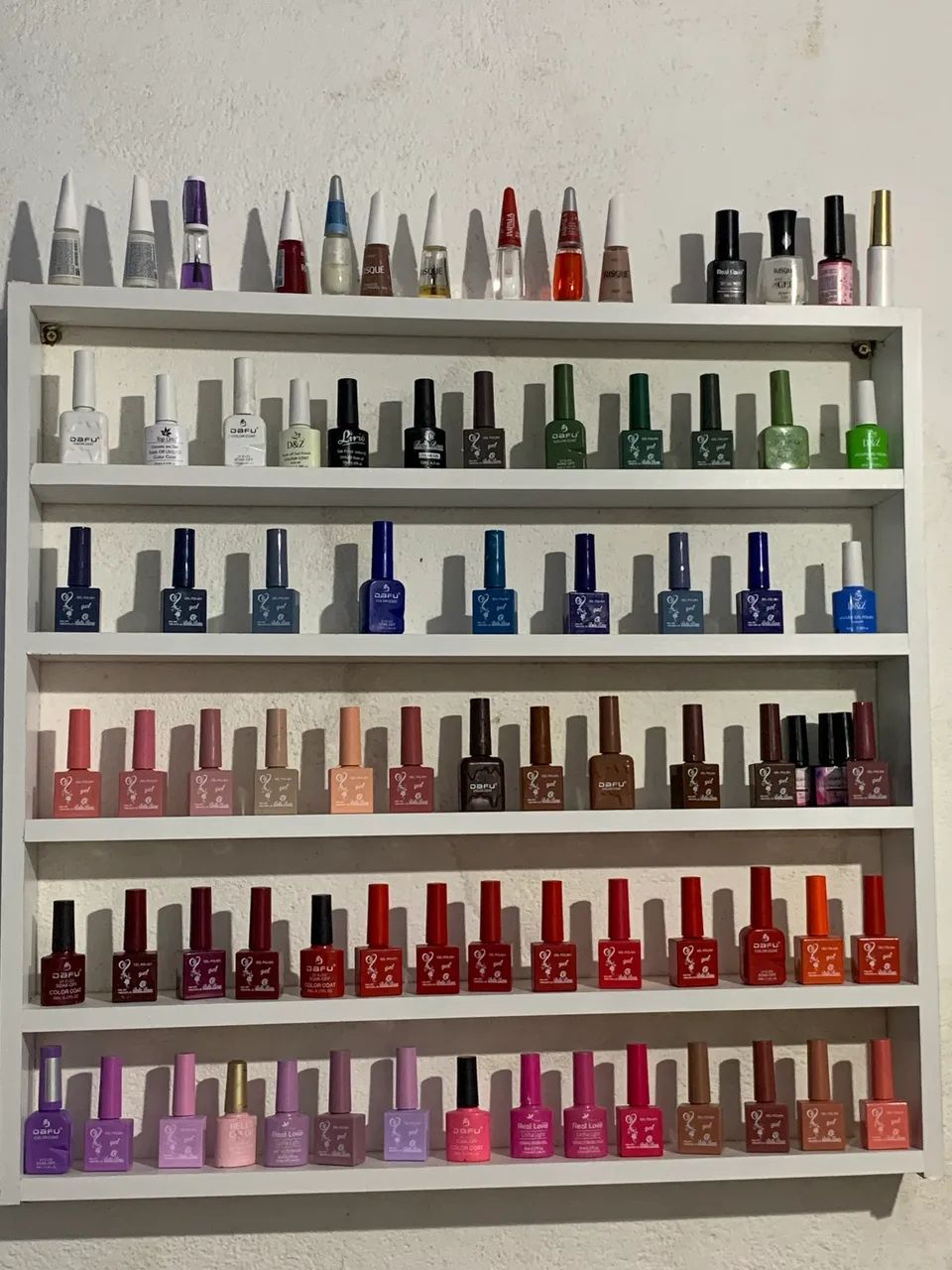 Mostruário de esmalte e 40 esmalte em gel 