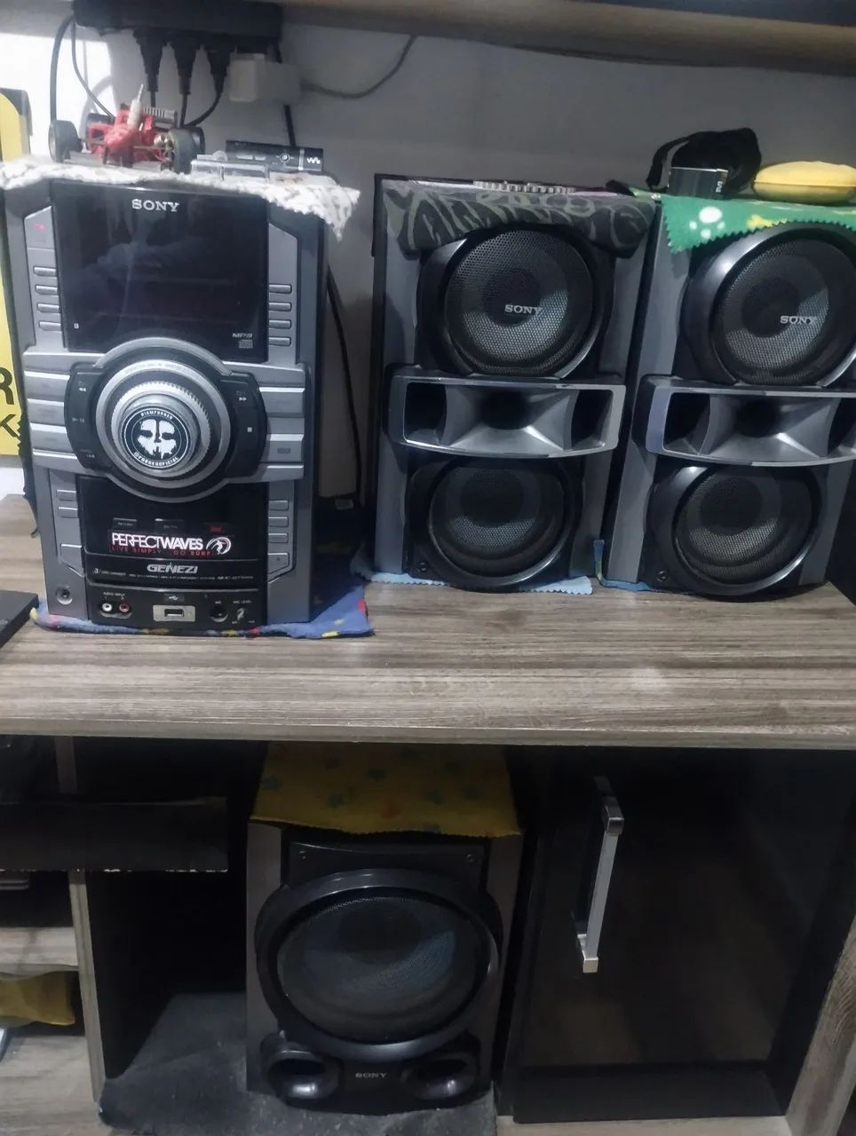 Aparelho de som Sony 3 caixas 