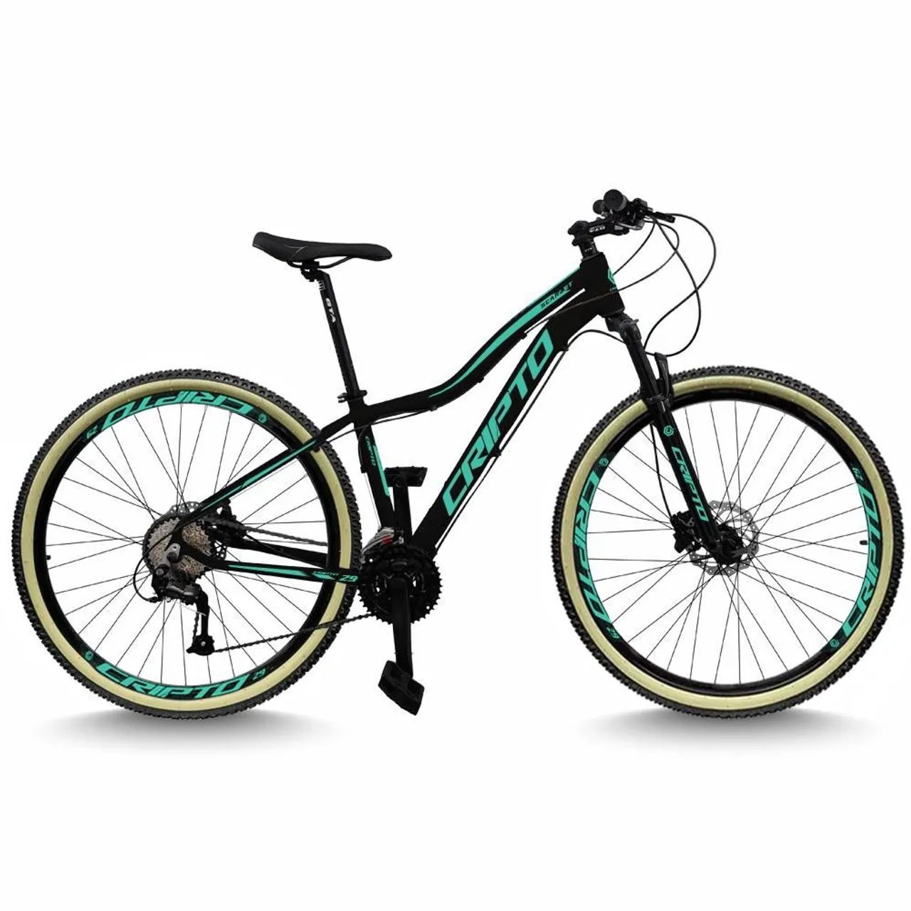 Bicicleta aro 29 cripto 24 marchas freio a disco  e suspensão 