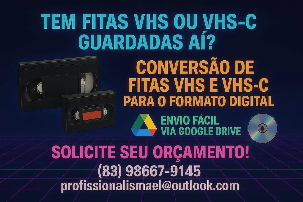 Digitalização de Fitas VHS e VHS - C / 50$ cada fita - Foto 2