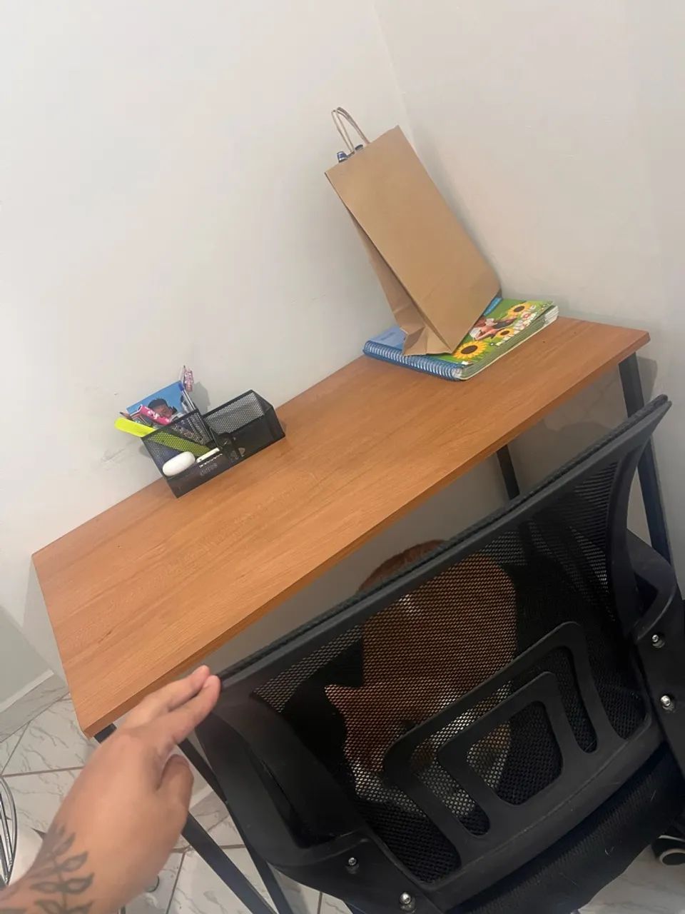 Mesa home office + cadeira 