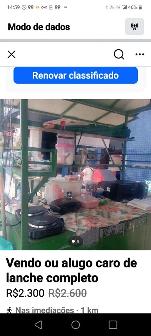 Vendo ou alugo carro de lanche 