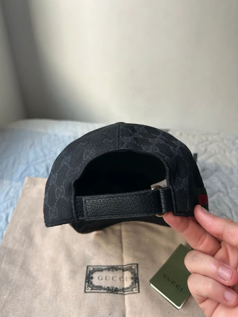 boné gucci gg web preto - Foto 3