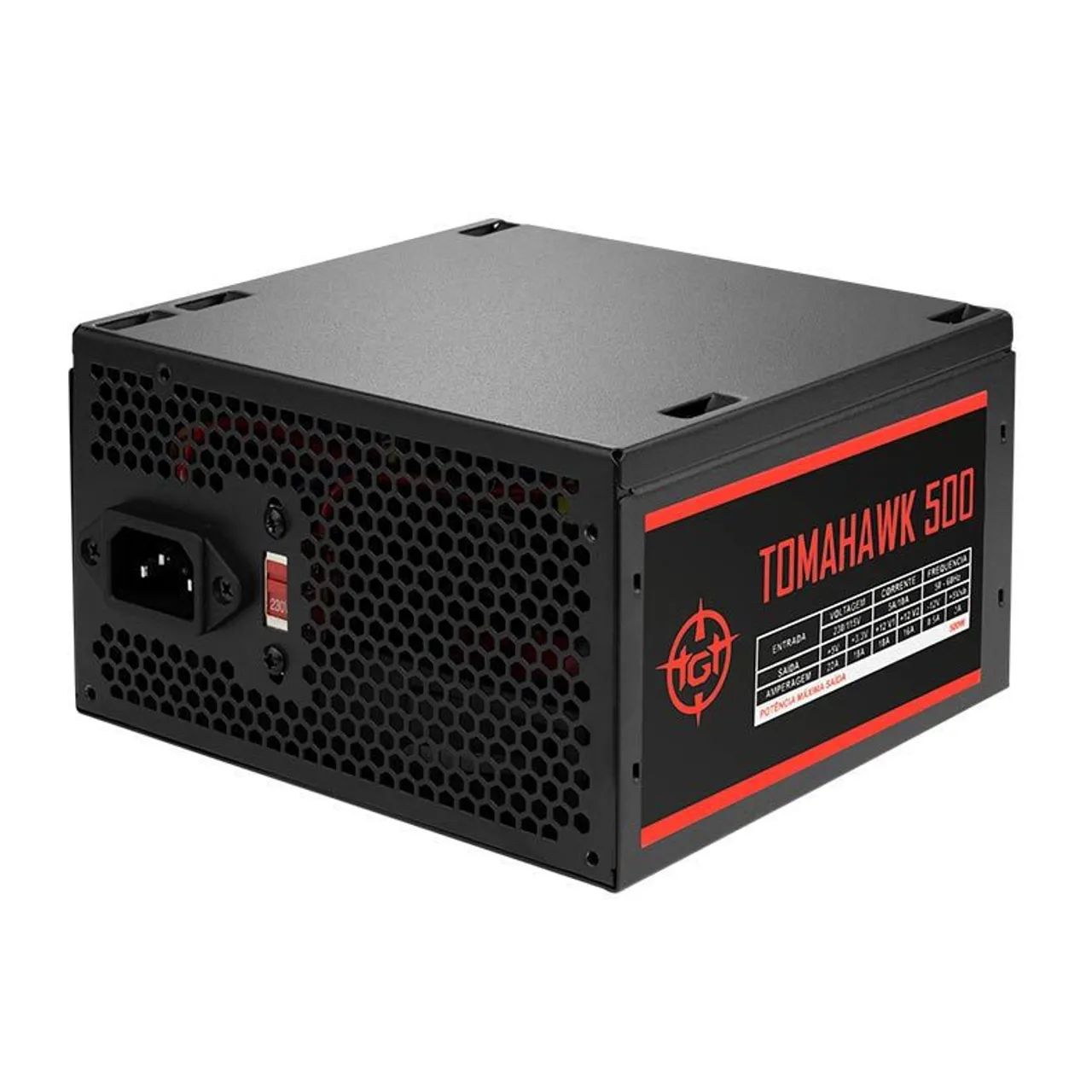 FONTE TGT Tomahawk 500W Preto TMHK500 - Foto 2