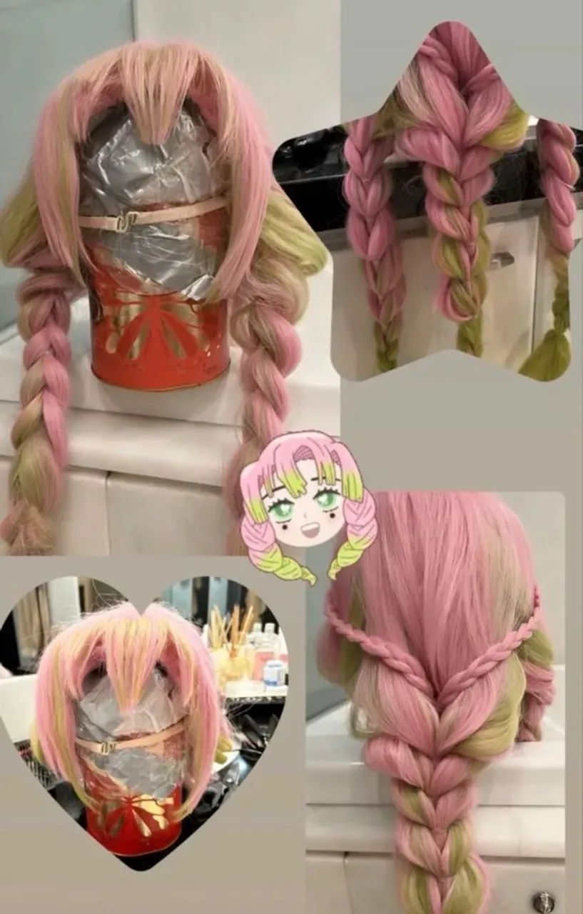 Peruca Mitsuri de Demon Slayer - Marca Dokidoki - Foto 5