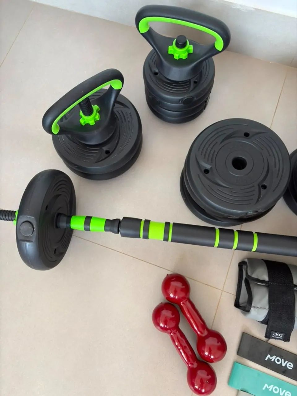 Kit musculação da MOVEMENT - novo - - Foto 4